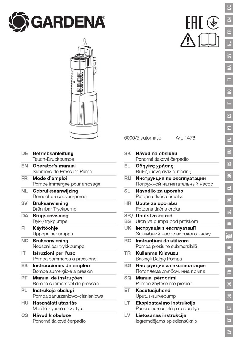 Gardena 1476 Operator's manual