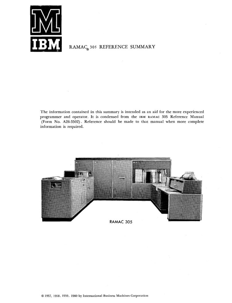 IBM RAMAC 305 User manual