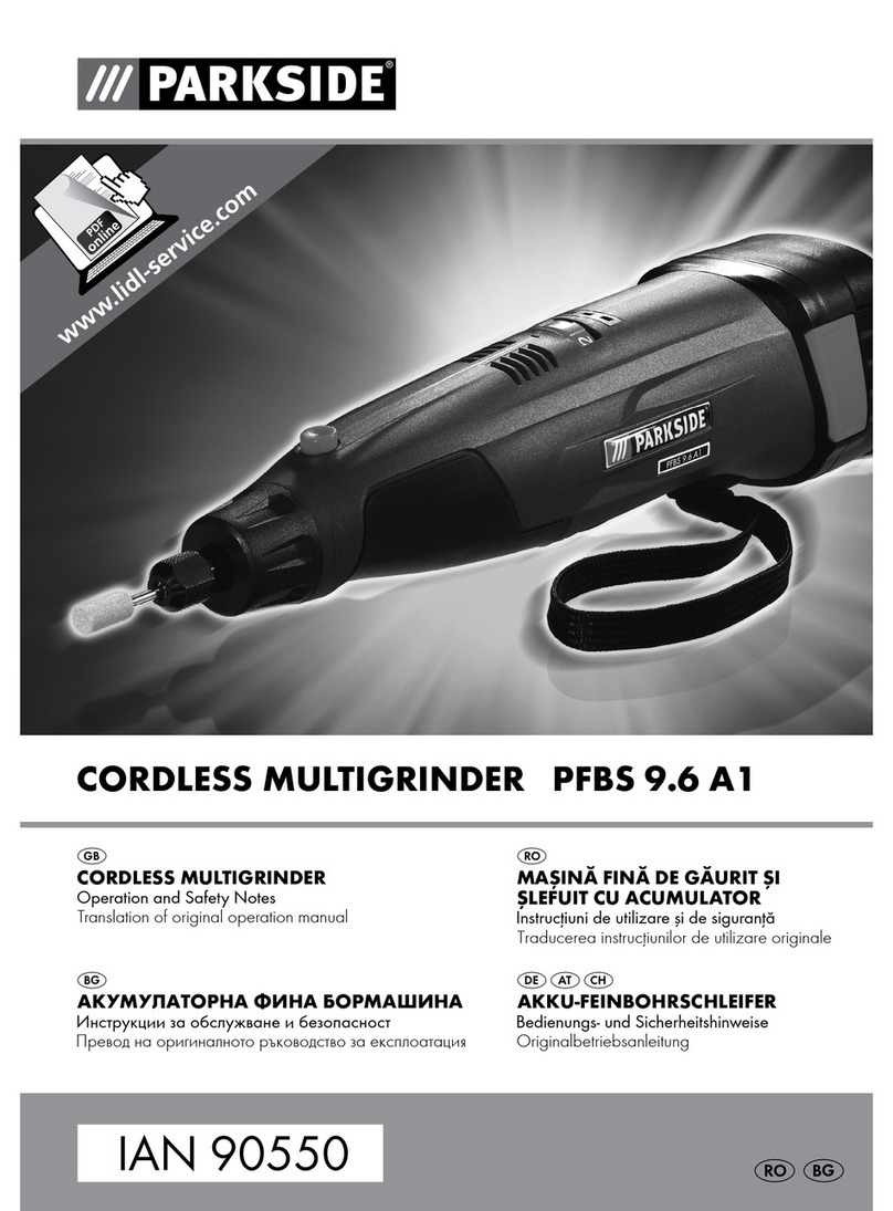 Parkside PFBS 9.6 A1 Operation and safety notes