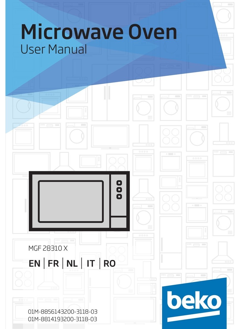 Beko MGF 28310 X user manual