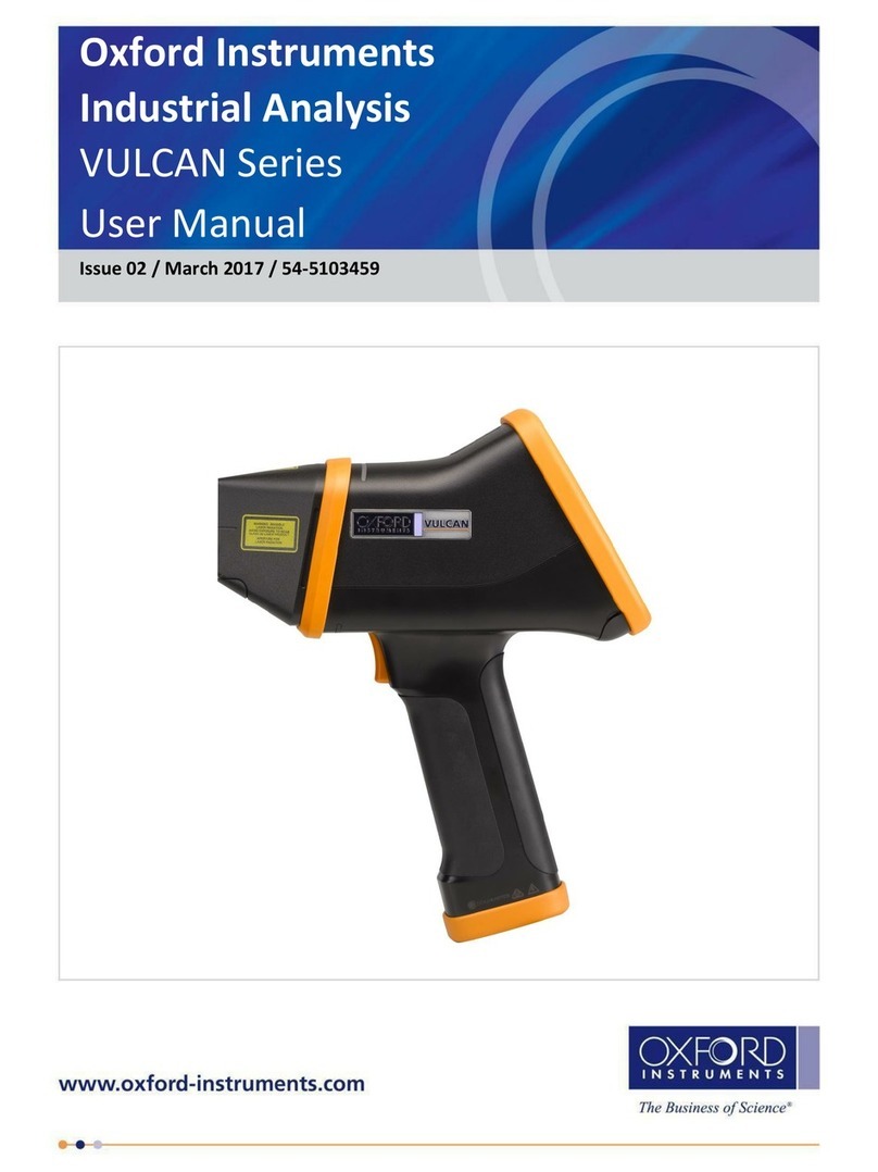 Oxford Instrucments VULCAN Series User manual