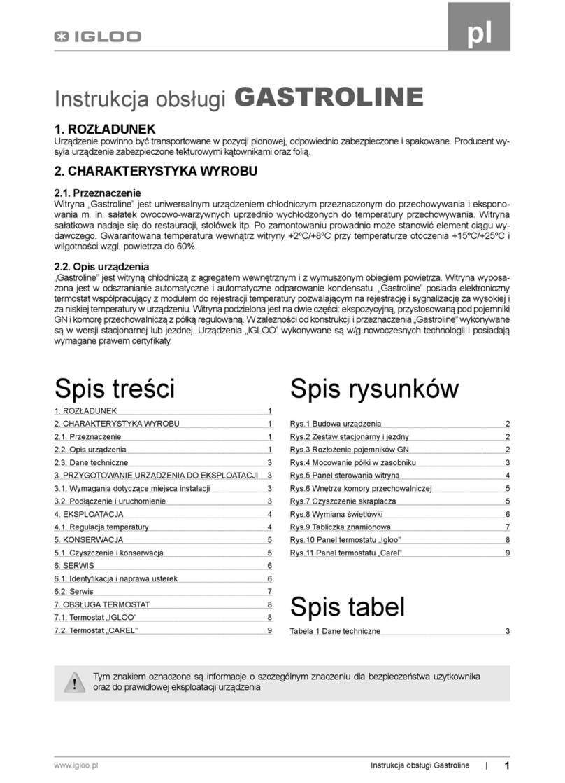 Igloo Gastroline 1.5 User manual