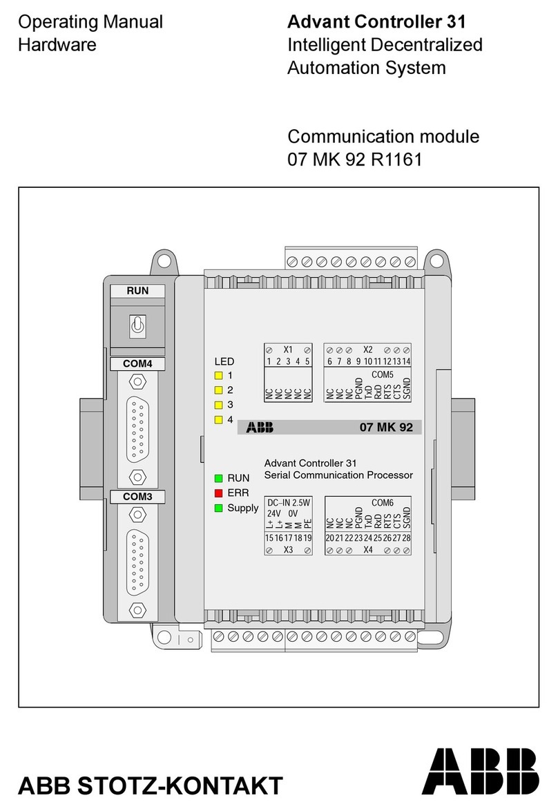 ABB 07 MK 92 R1161 operating manual