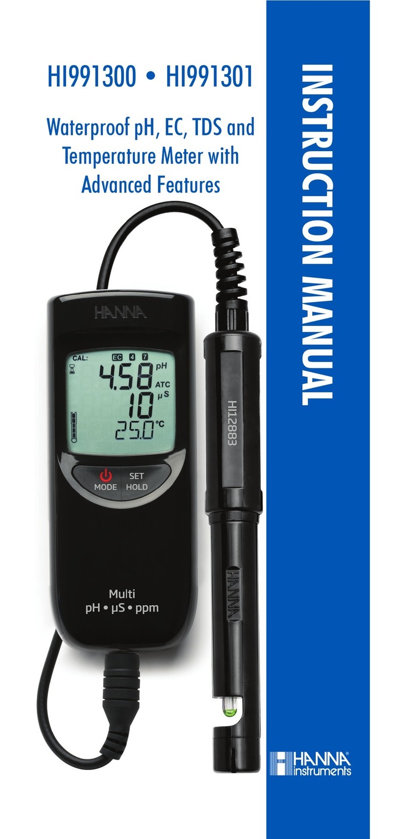 Hanna Instruments HI 991300 User manual