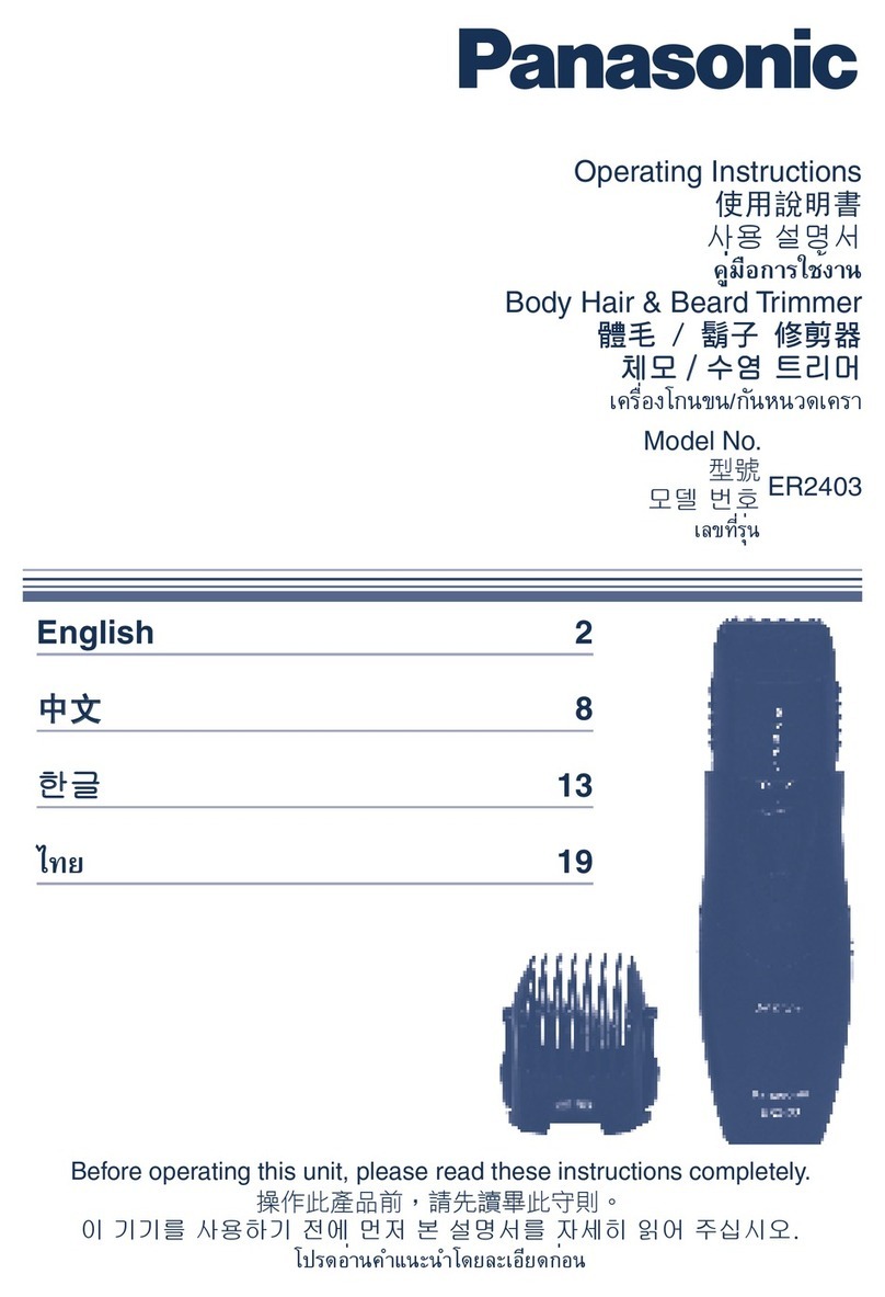 Panasonic ER-2403 User manual