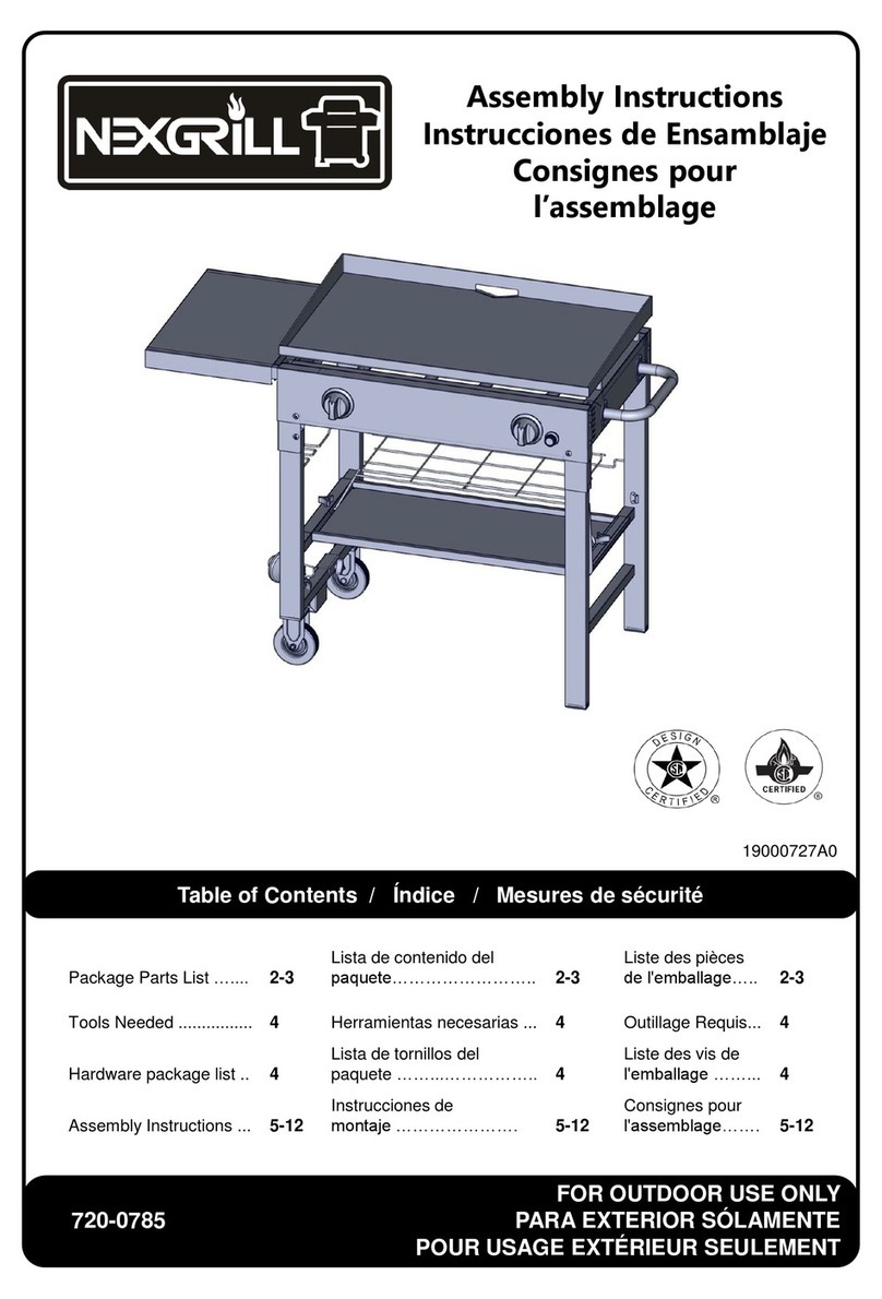 Nexgrill 720-0785 User manual