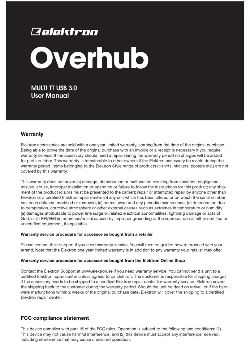 Elektron OVERHUB user manual