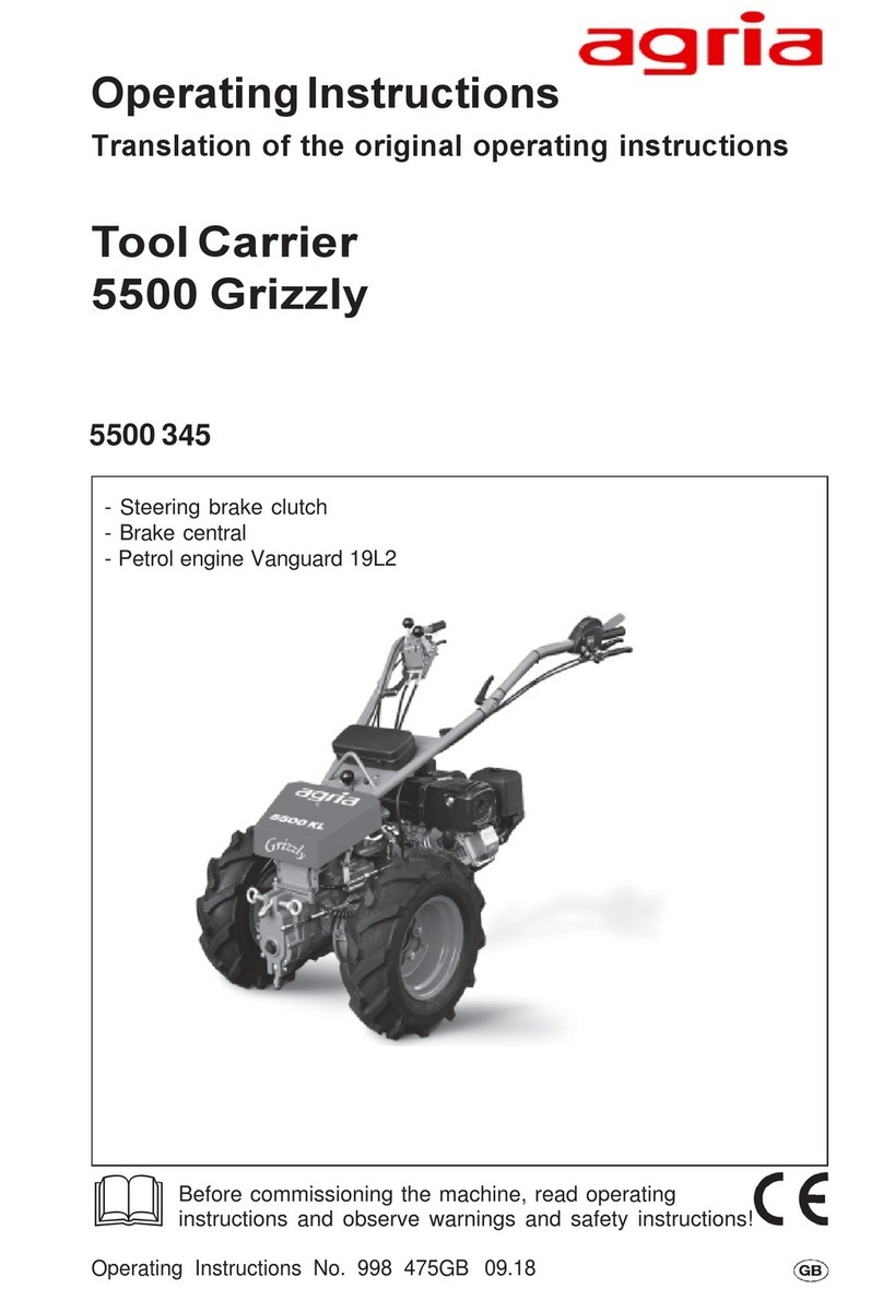 Agria Grizzly 5500 Series operating instructions