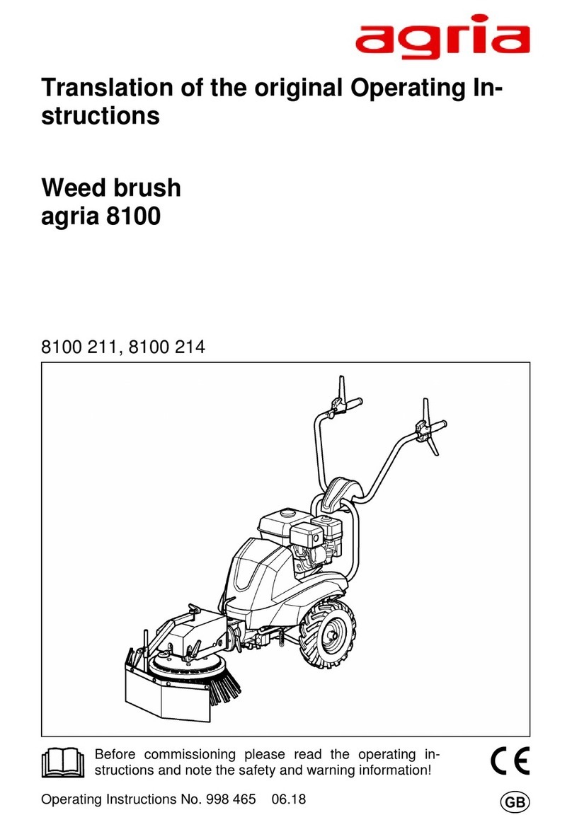 Agria 8100 Series operating instructions