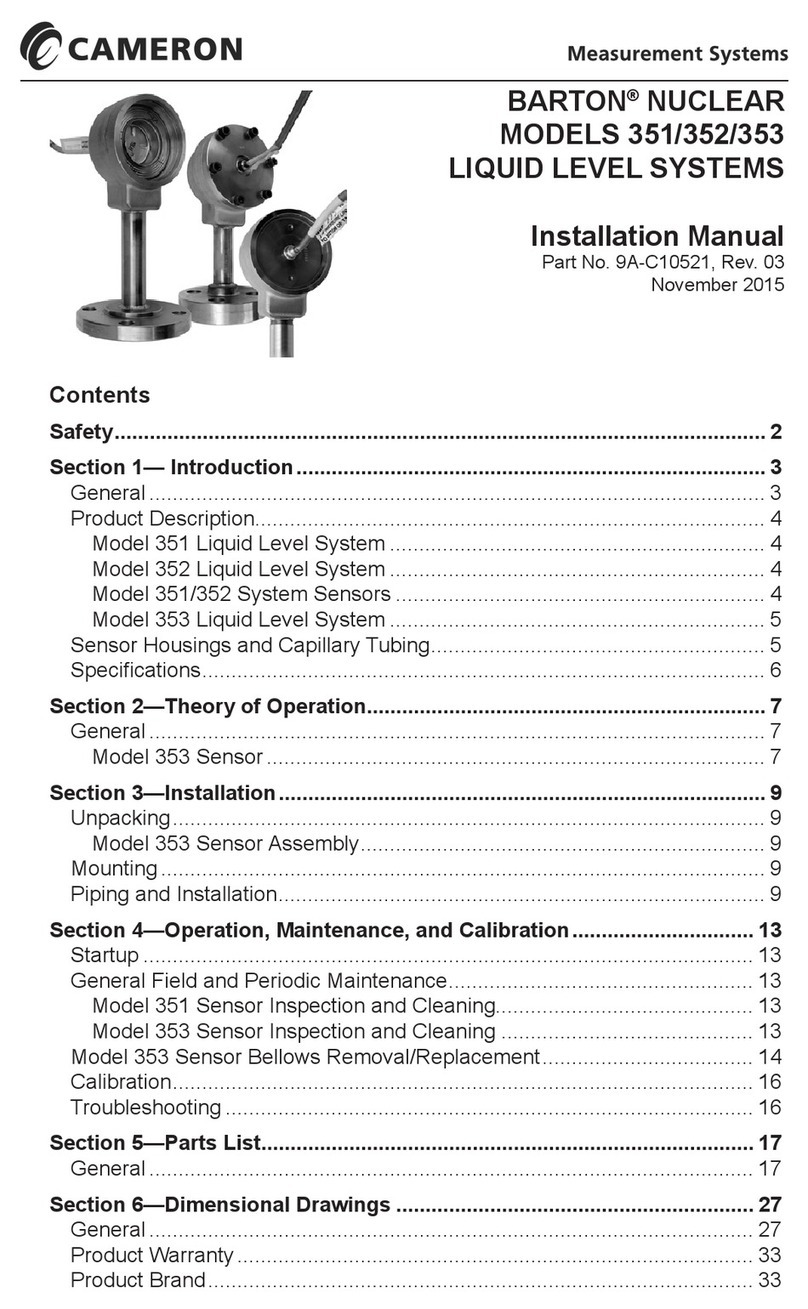 Cameron 351 User manual