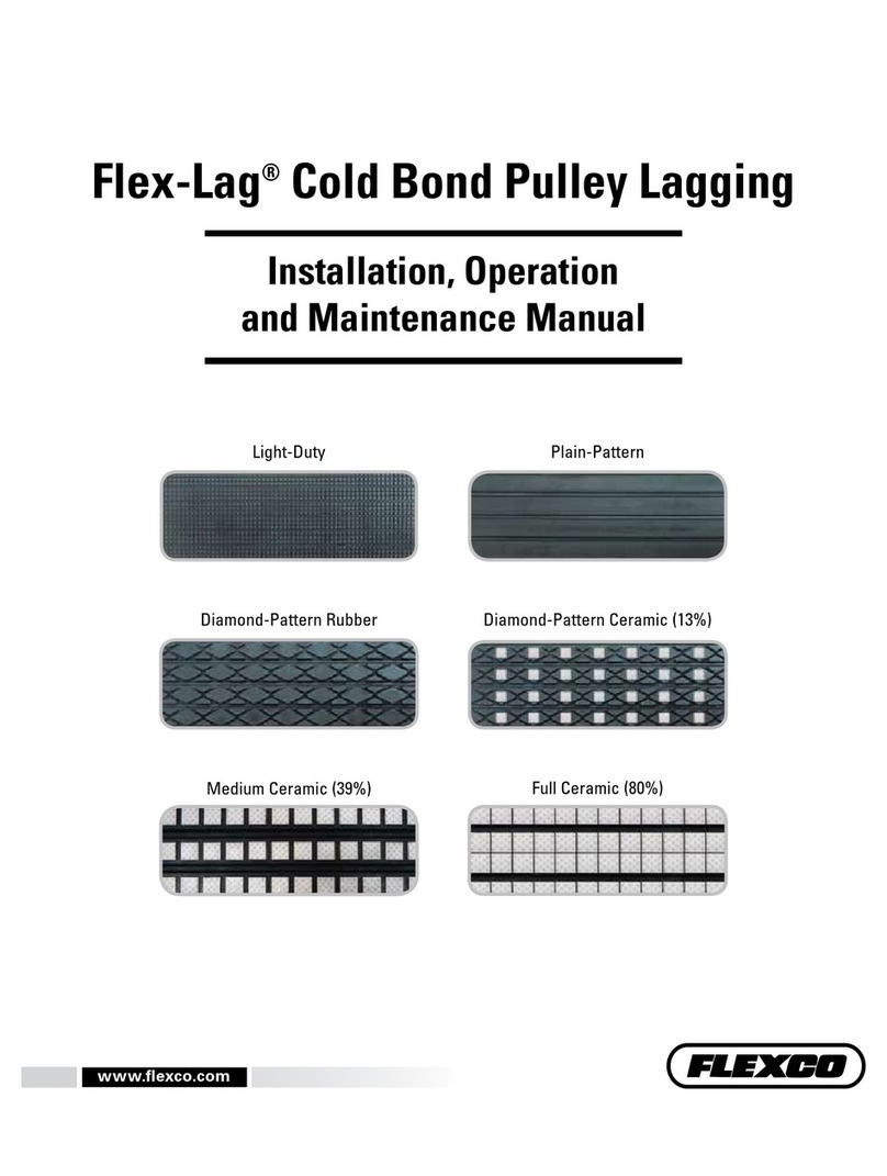 Flexco Flex-Lag Rubber Installation, operation and maintenance manual