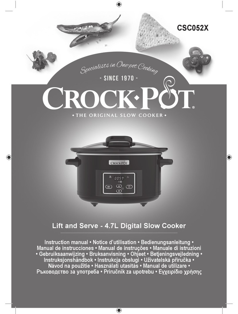Crock-Pot CSC052X User manual