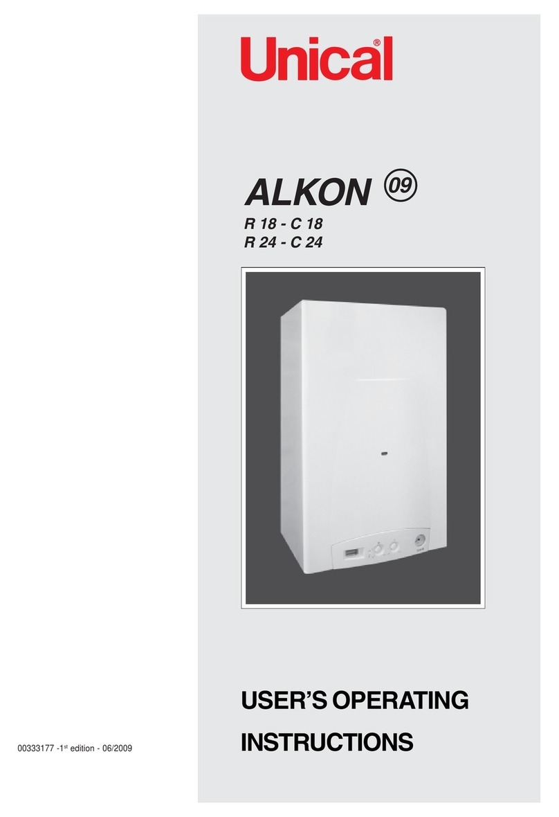 Unical Alkon 09 R 18 User operating instructions