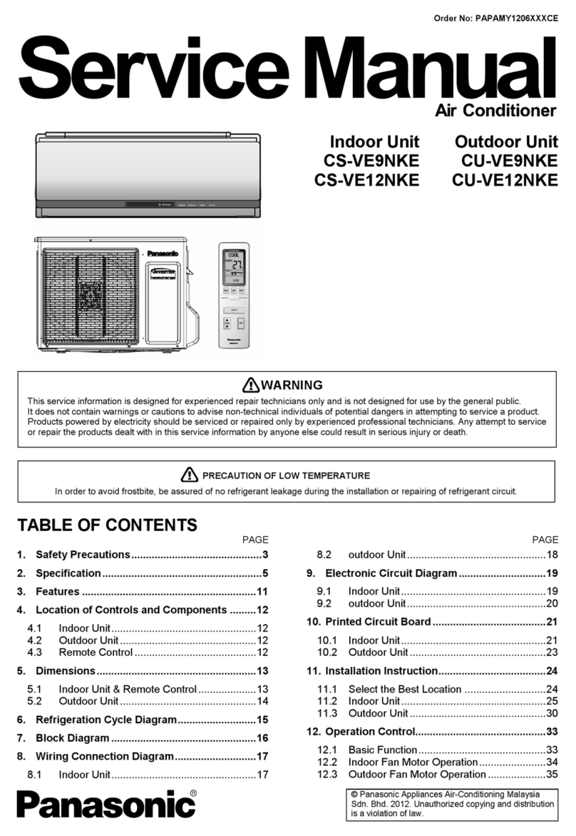 Panasonic CS-VE9NKE User manual