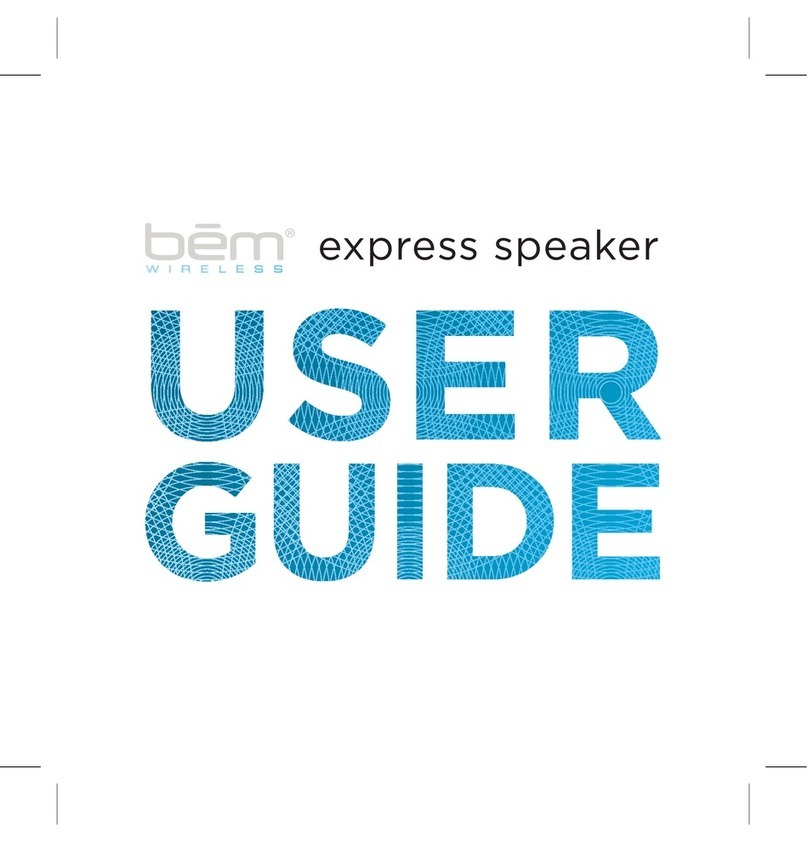 bem wireless Express Speaker User manual bem wireless Express Speaker User manual