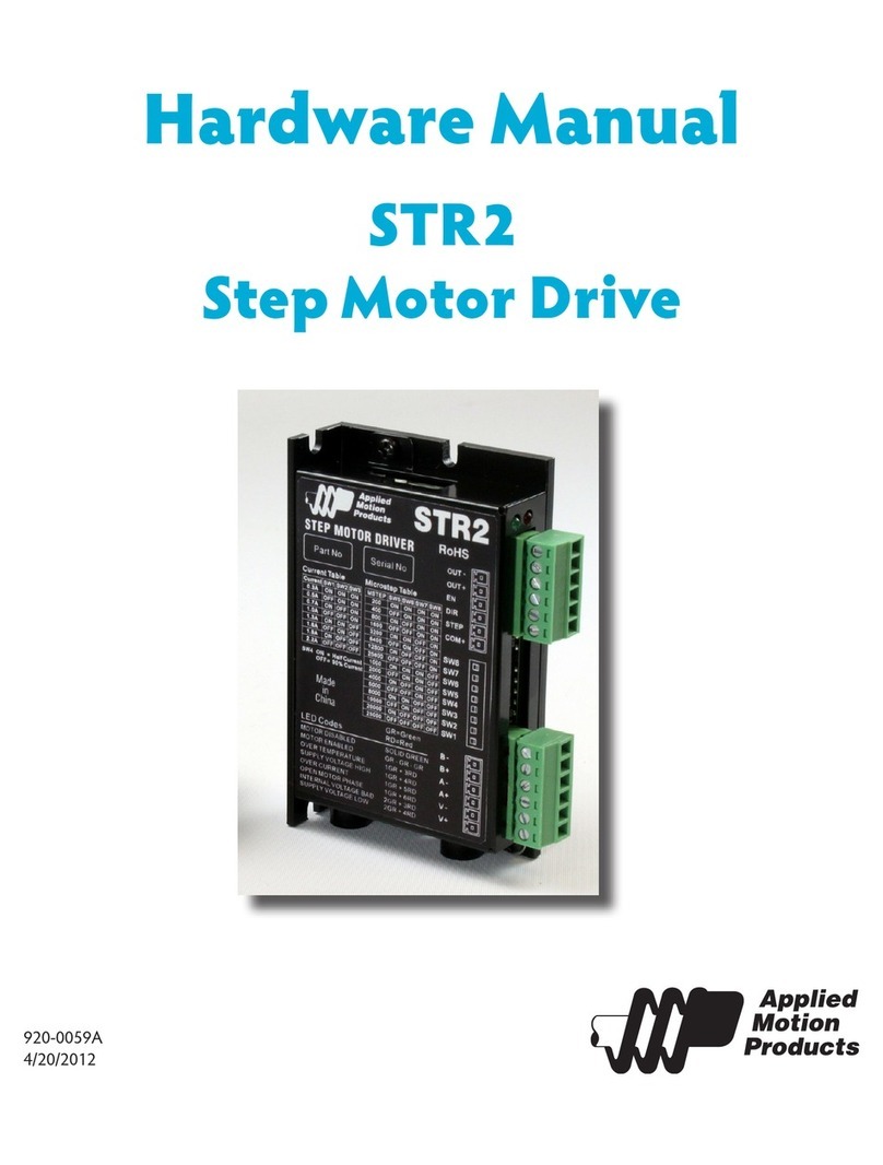 Applied Motion Products STR2 User manual