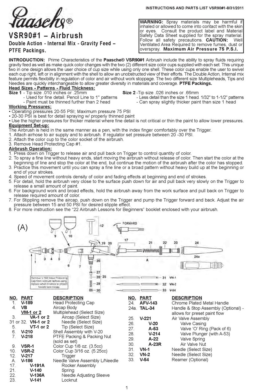 paasche VSR90#1 Datasheet
