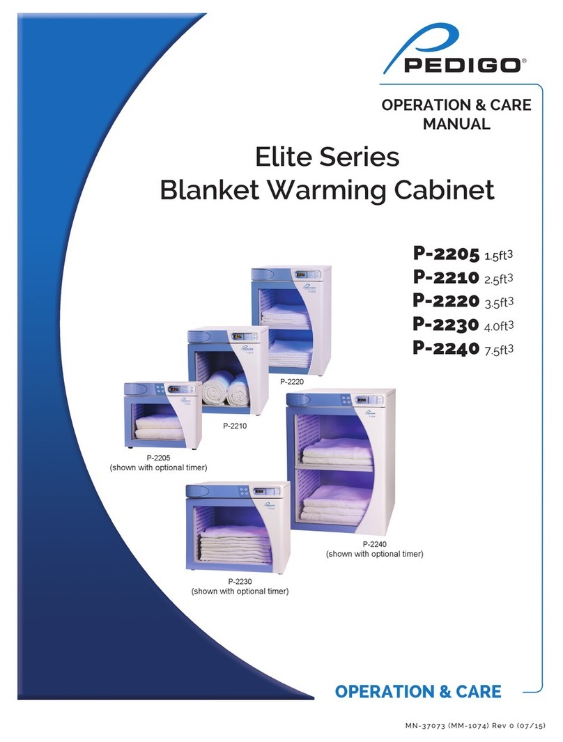 Pedigo P-2205 OPERATION & CARE MANUAL
