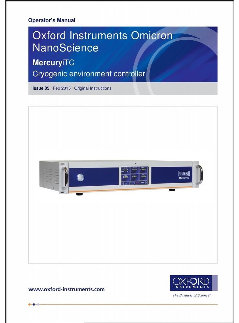 Oxford Instruments Omicron NanoScience MercuryiTC User manual