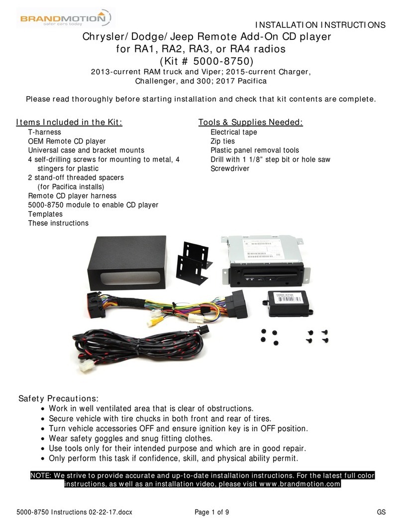 BrandMotion 5000-8750 installation instructions