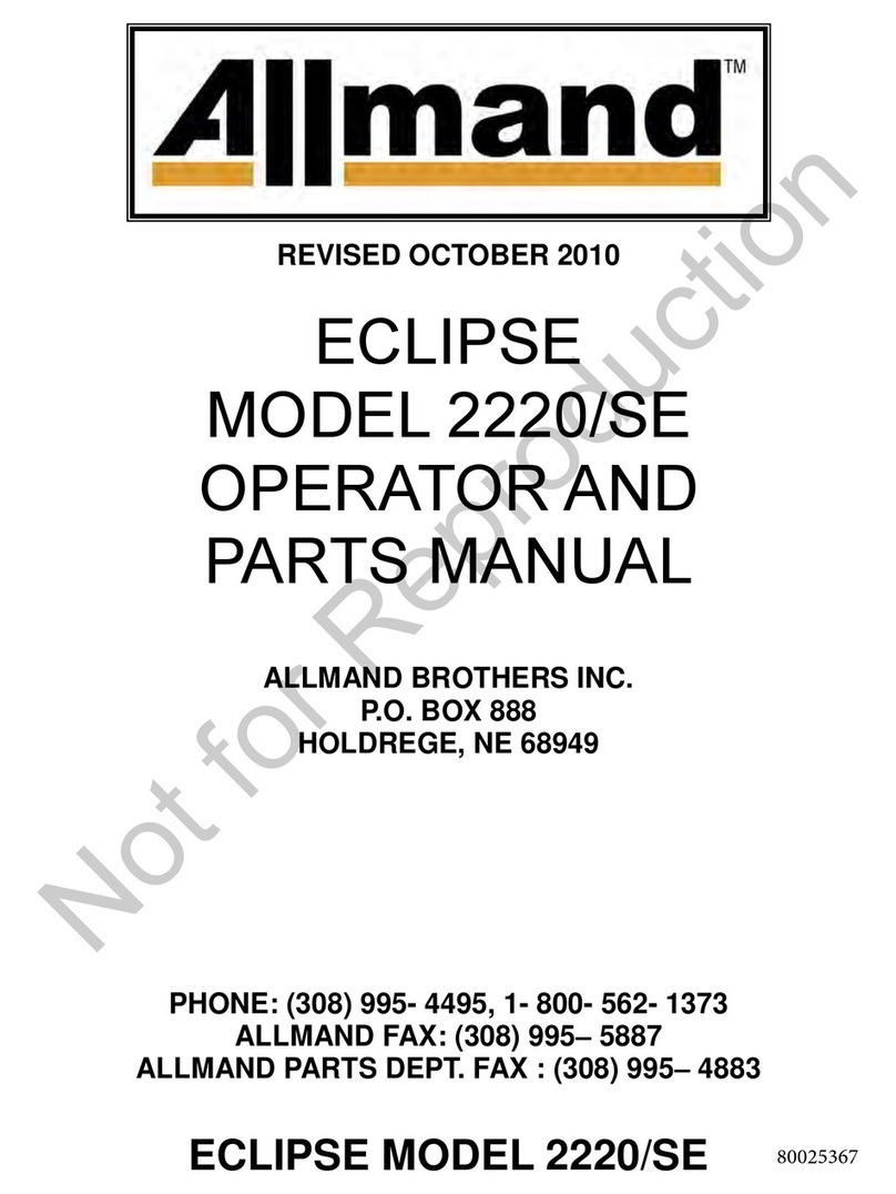 Allmand ECLIPSE 2220/SE Series Product manual