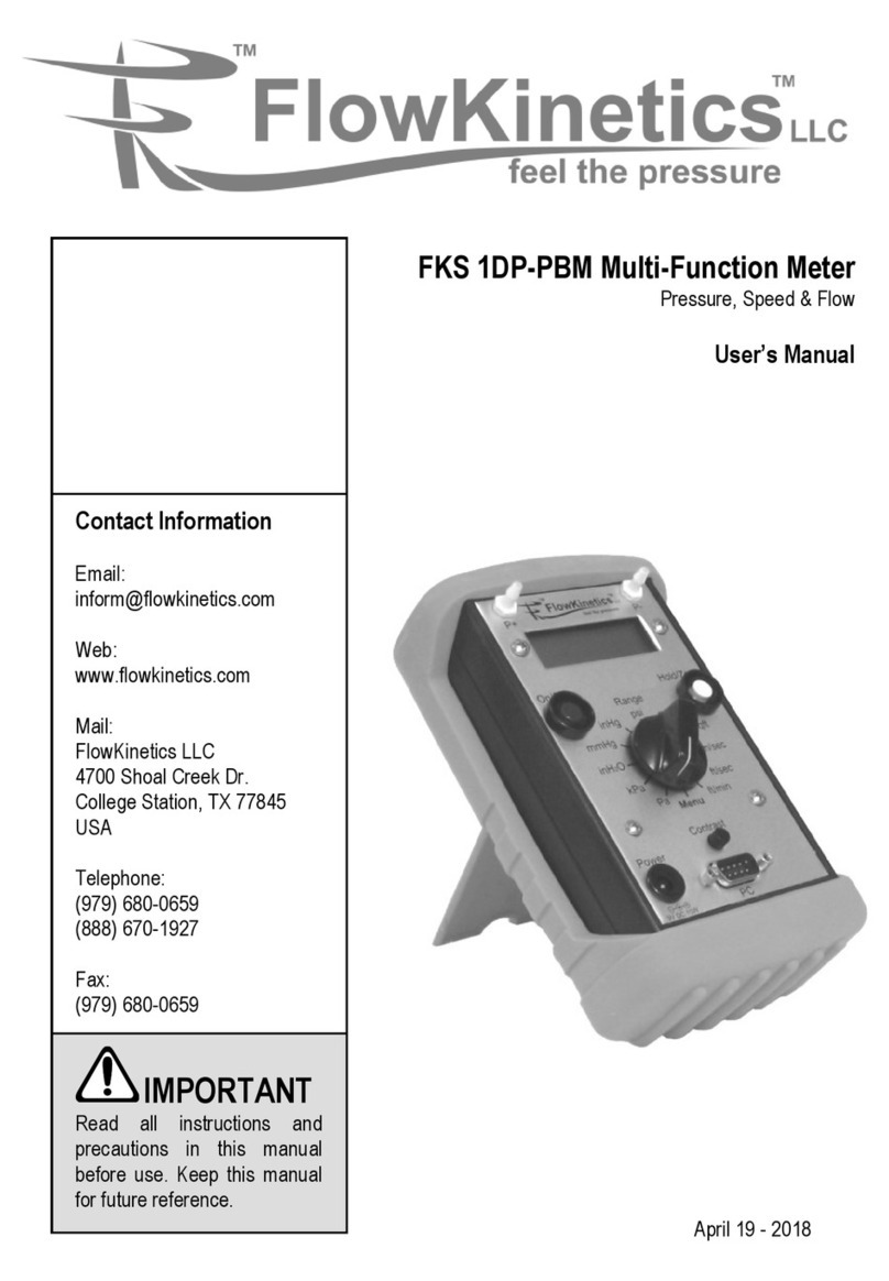 FlowKinetics FKS 1DP-PBM user manual
