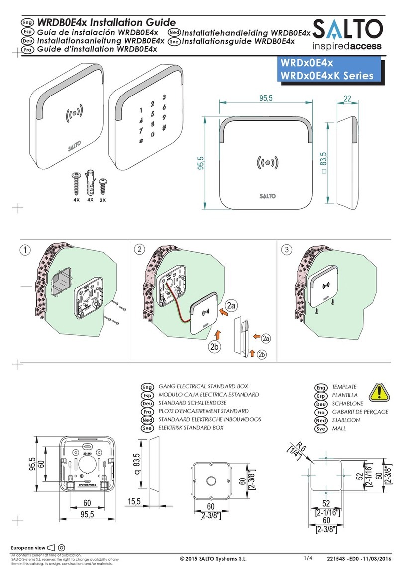 Salto WRDx0E4x Series User manual