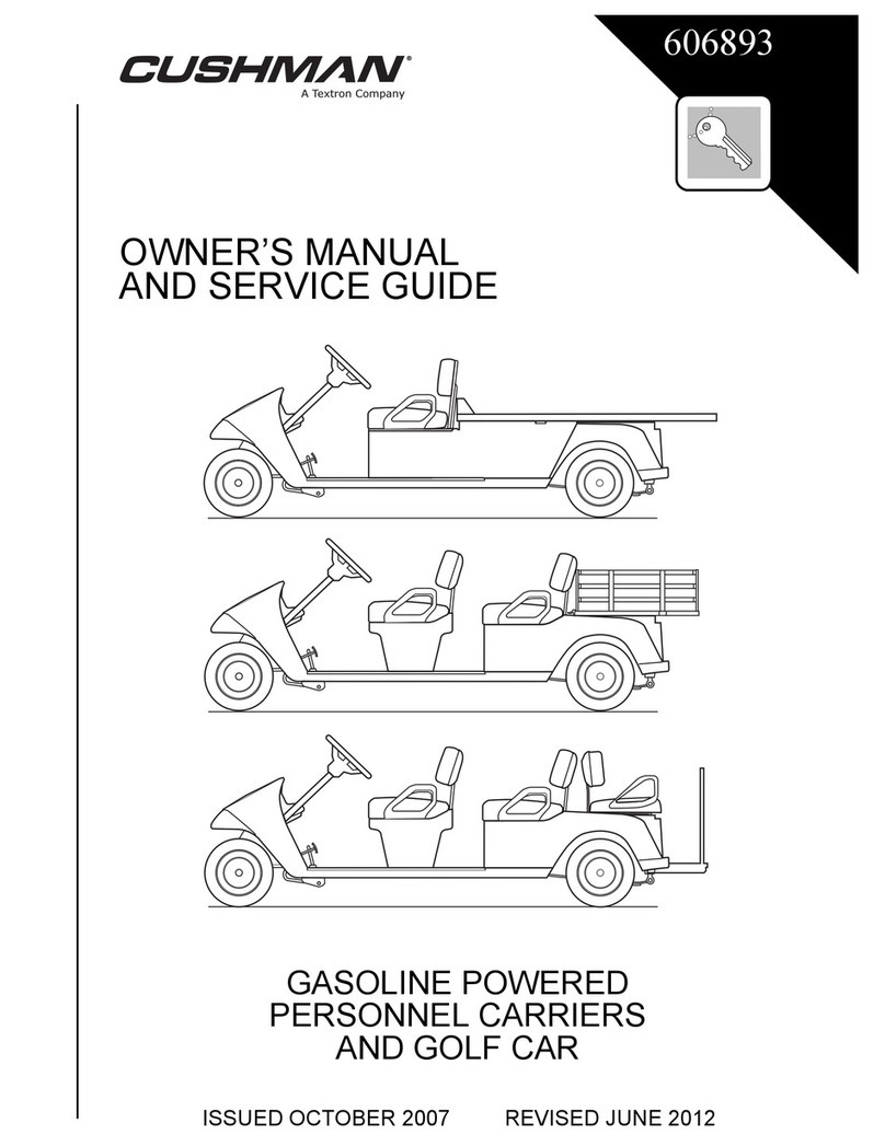 Cushman BELLHOP 2 Owner's manual and service guide