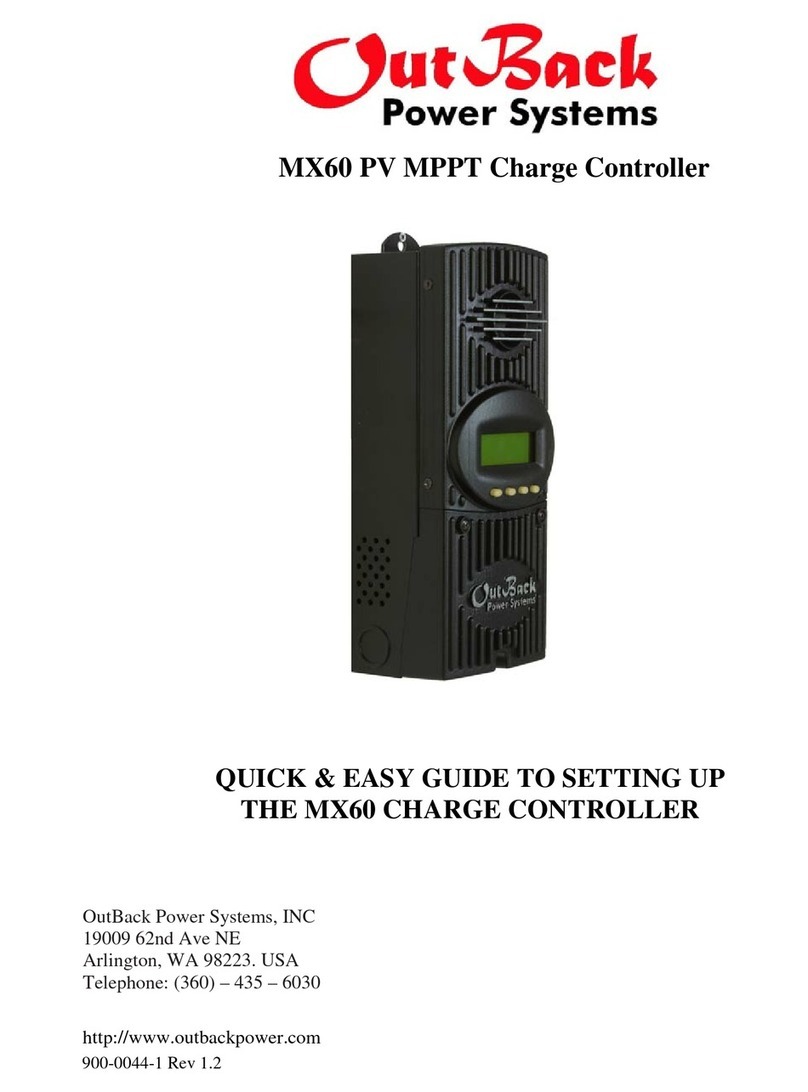 Outback Power Systems MX60 quick guide
