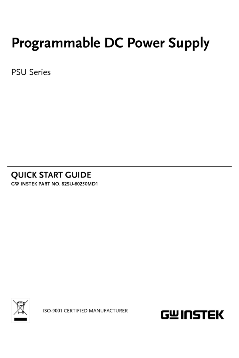 GW Instek PSU Series User manual GW Instek PSU Series User manual