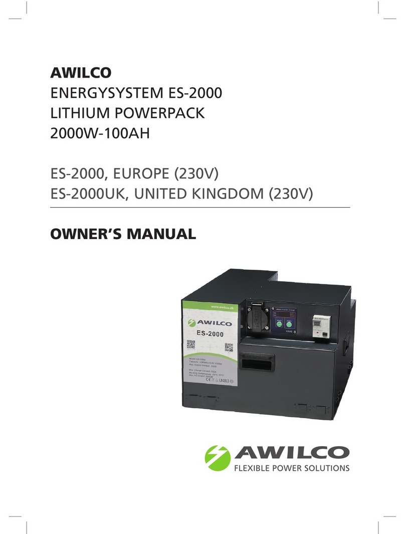 AWILCO EnergySystem ES-2000 owner's manual