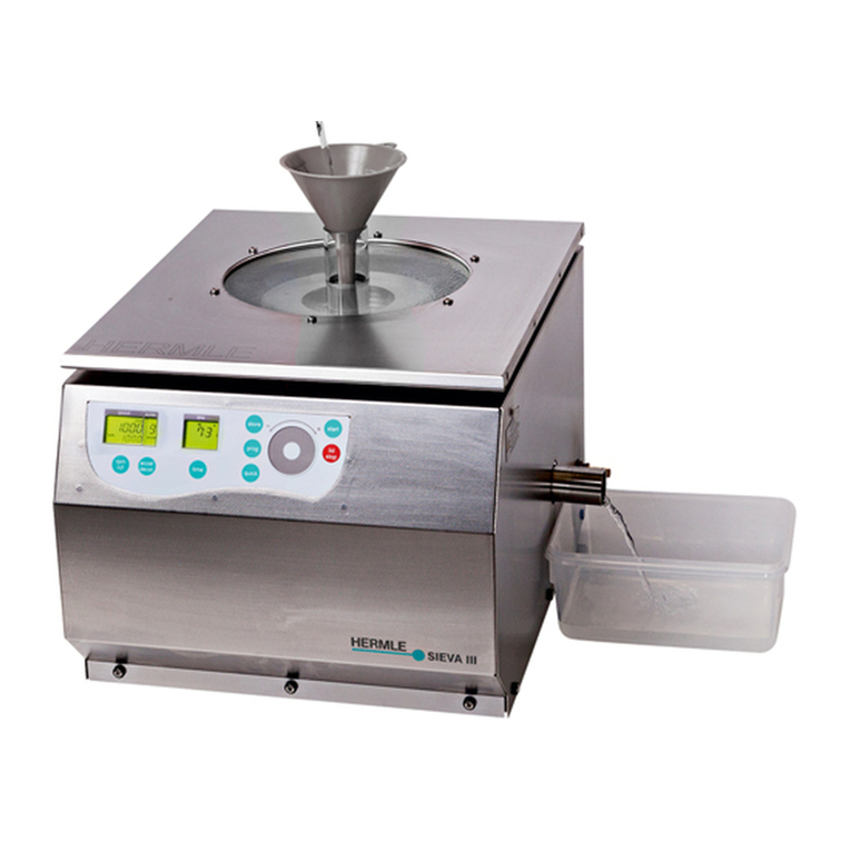 Hermle Sieva-3 User manual