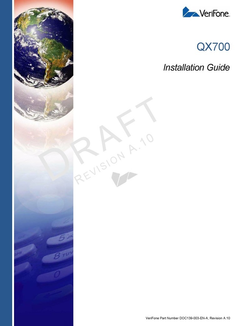 VeriFone QX700 User manual