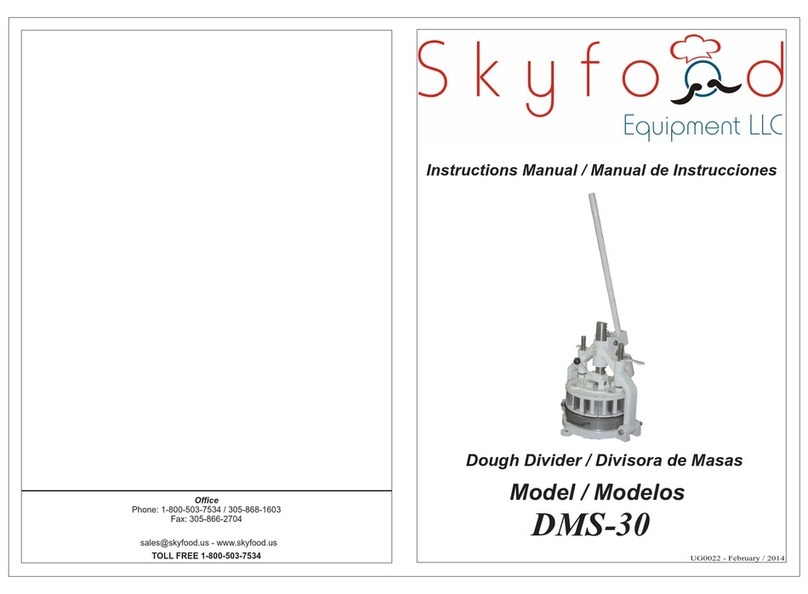 Skyfood DMS-30 instruction manual Skyfood DMS-30 instruction manual