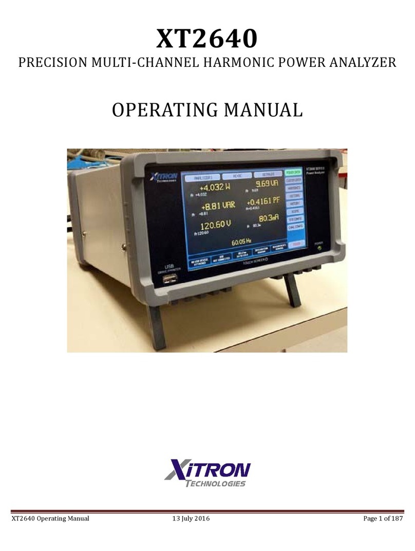 XITRON XT2640 operating manual