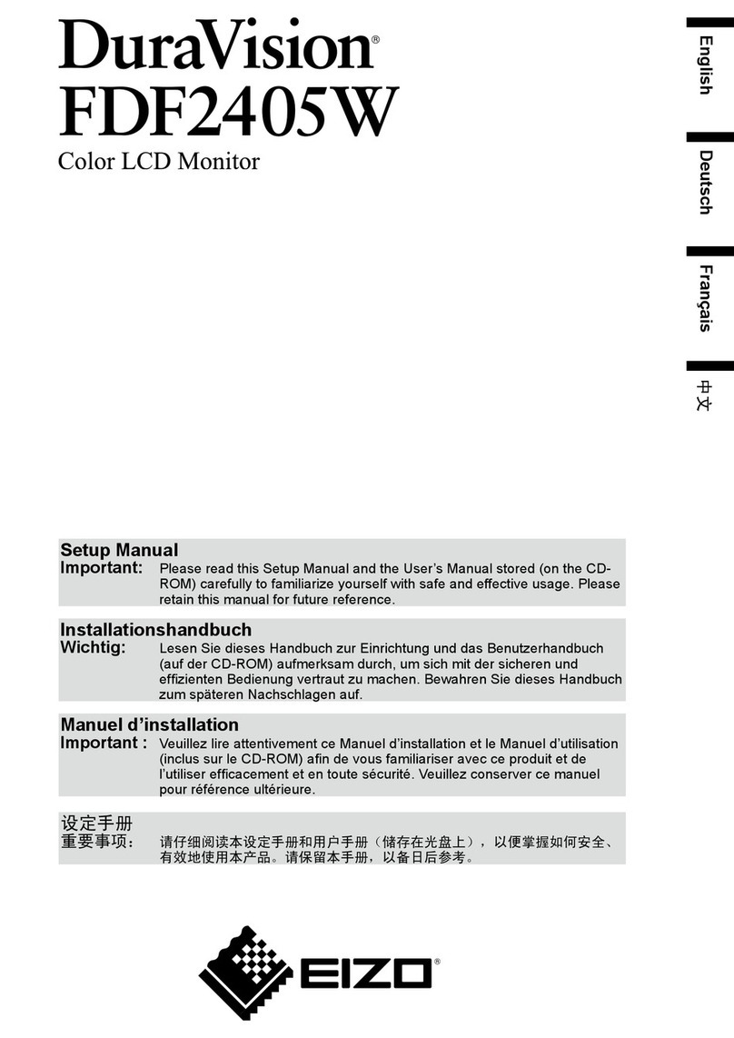 Eizo DuraVision FDF2405W User manual Eizo DuraVision FDF2405W User manual