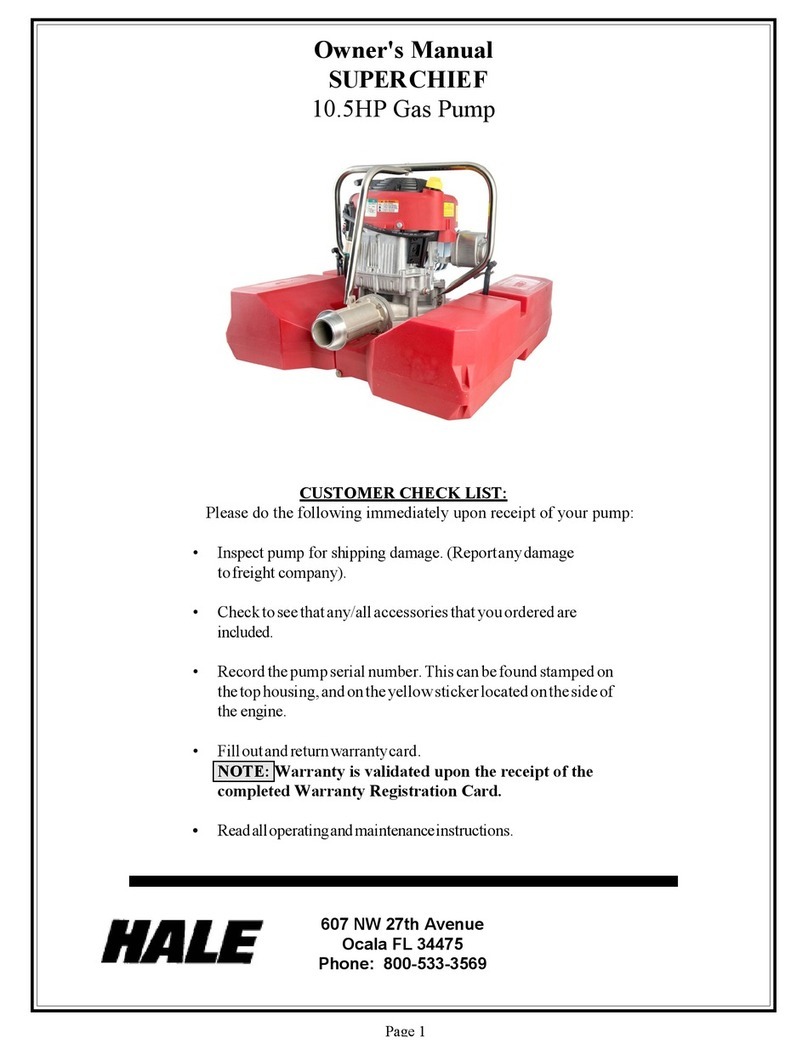 HALE SUPERCHIEF owner's manual HALE SUPERCHIEF owner's manual