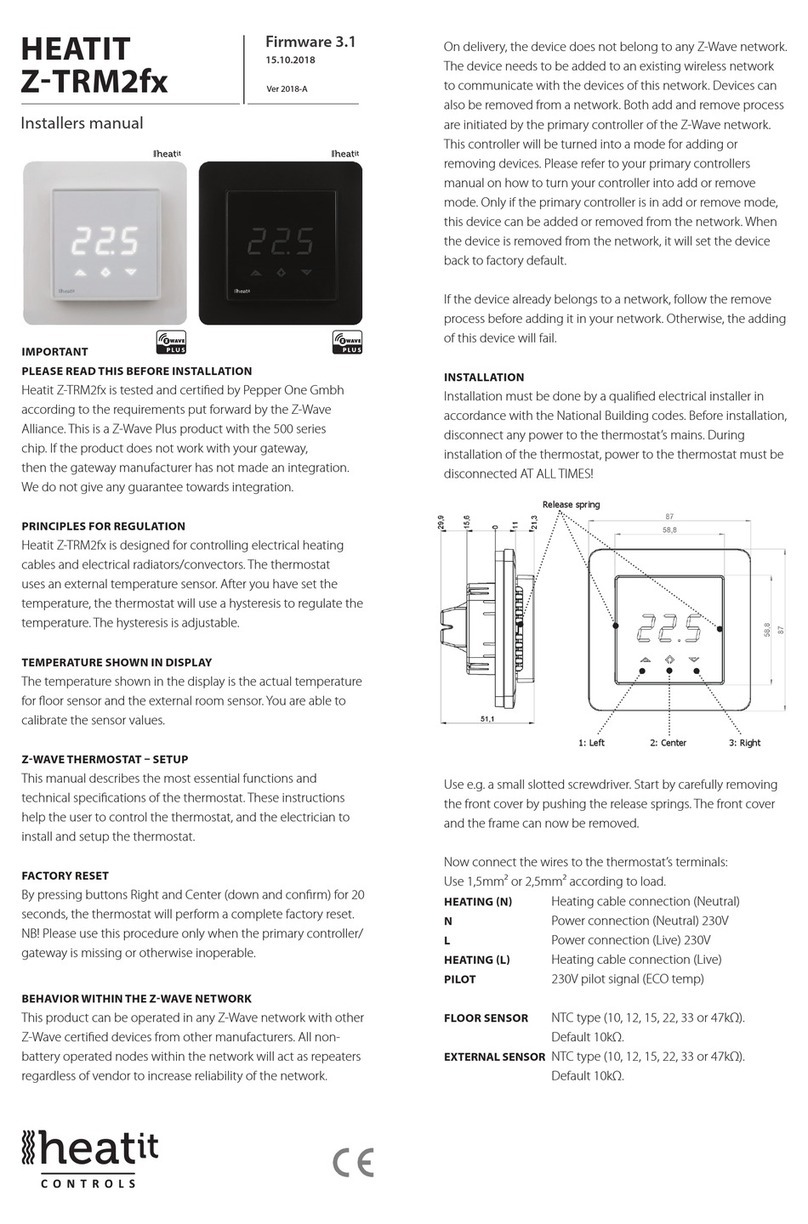 Heatit Z-TRM2fx Installer manual