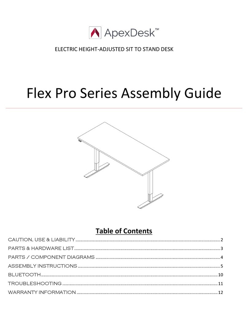 ApexDesk Flex Pro Series User manual