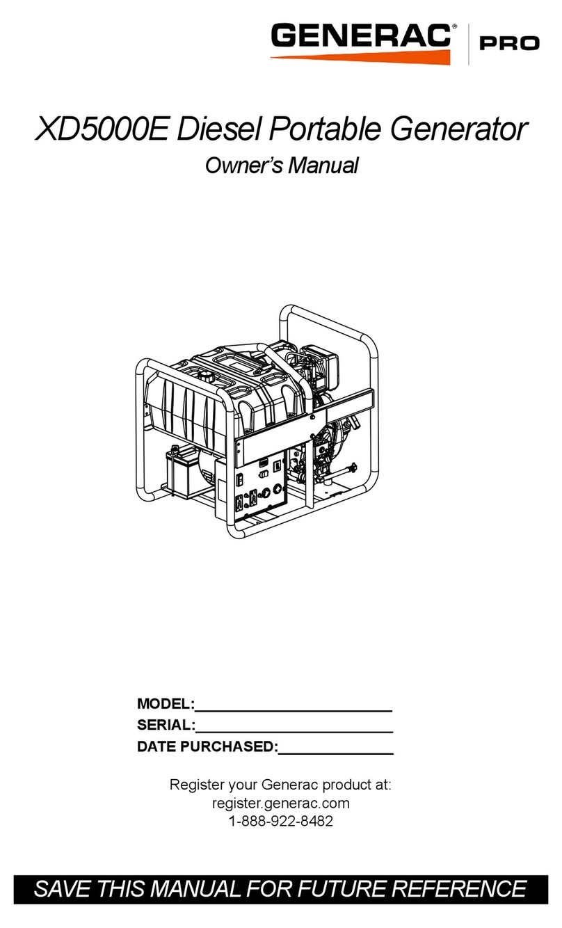 Generac Power Systems XD5000E User manual