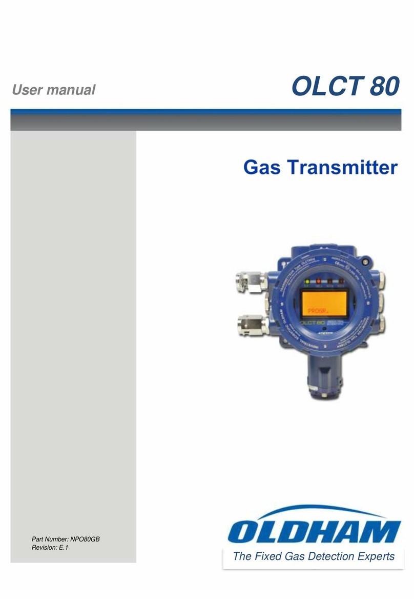 Oldham olct 80 user manual