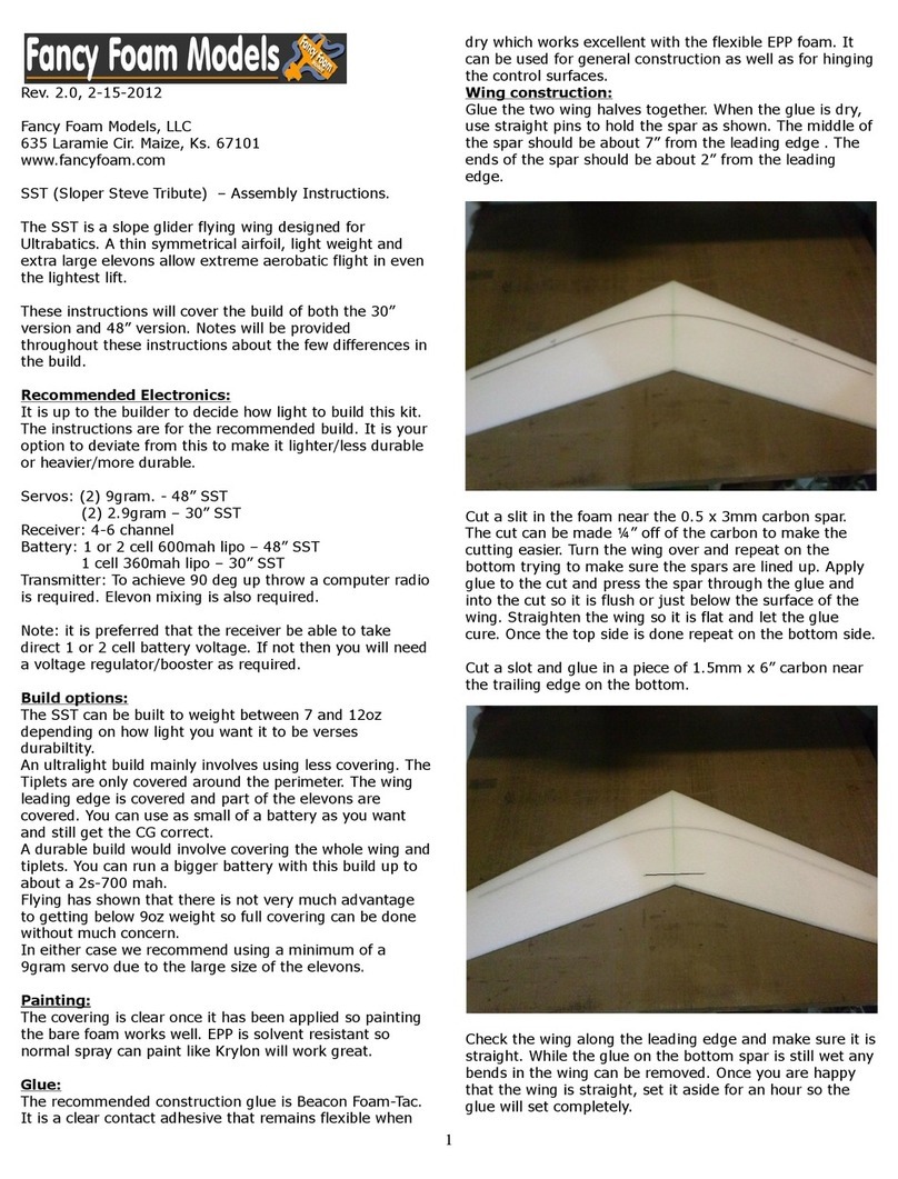 Fancy Foam Models SST Assembly instructions