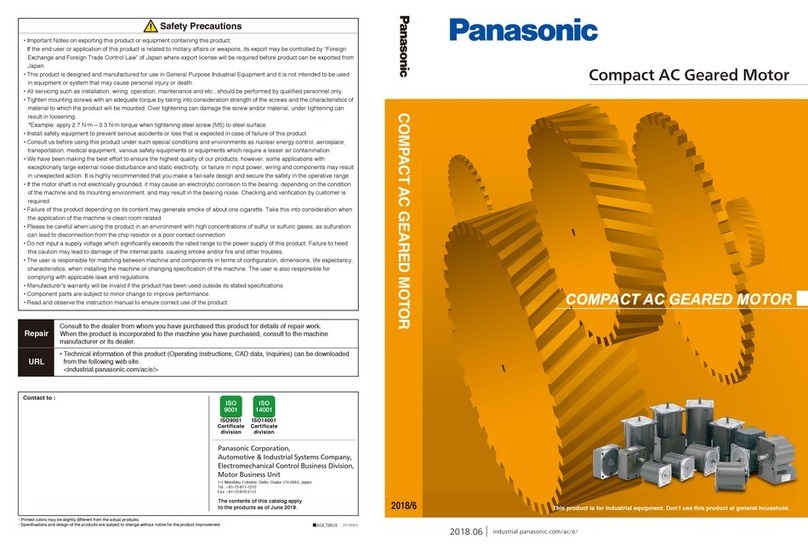 Panasonic M41A1G4L User manual