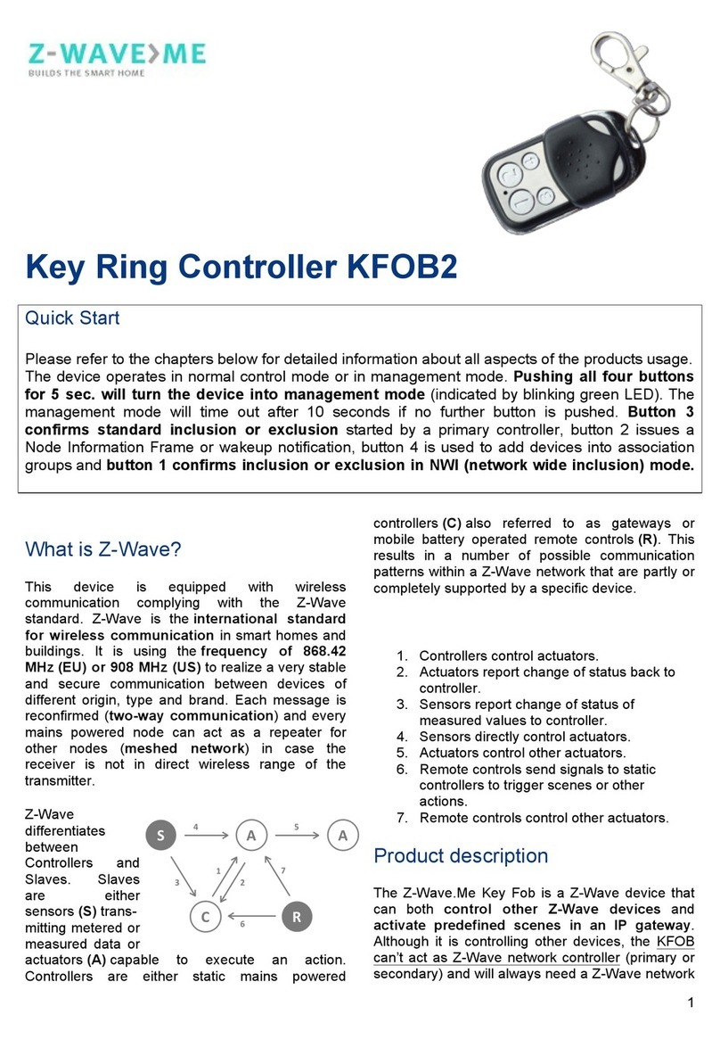 Z-Wave.Me KFOB2 quick start