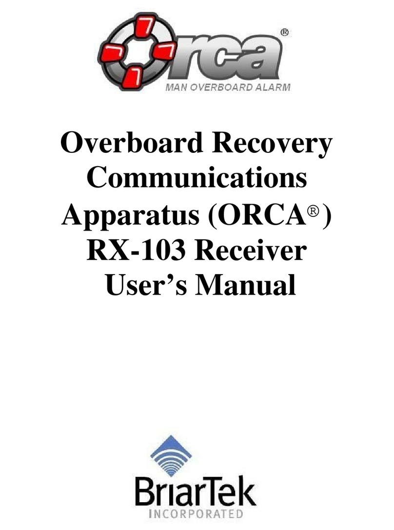 BriarTek ORCA RX-103 user manual