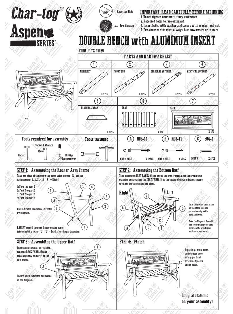 Leigh Country Aspen Series manual Leigh Country Aspen Series manual