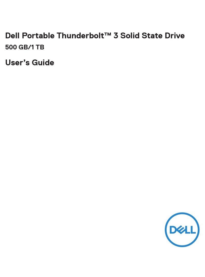 Dell Portable Thunderbolt 3 SSD User manual Dell Portable Thunderbolt 3 SSD User manual