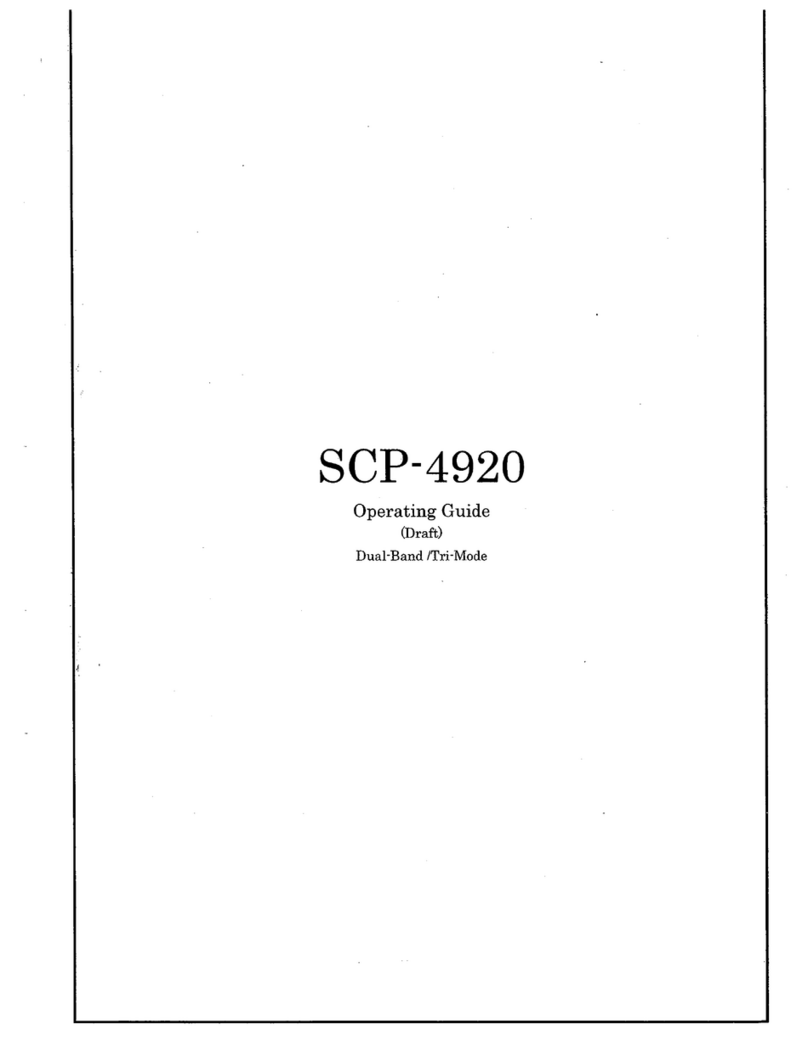 Sanyo SCP-4920 operating guide