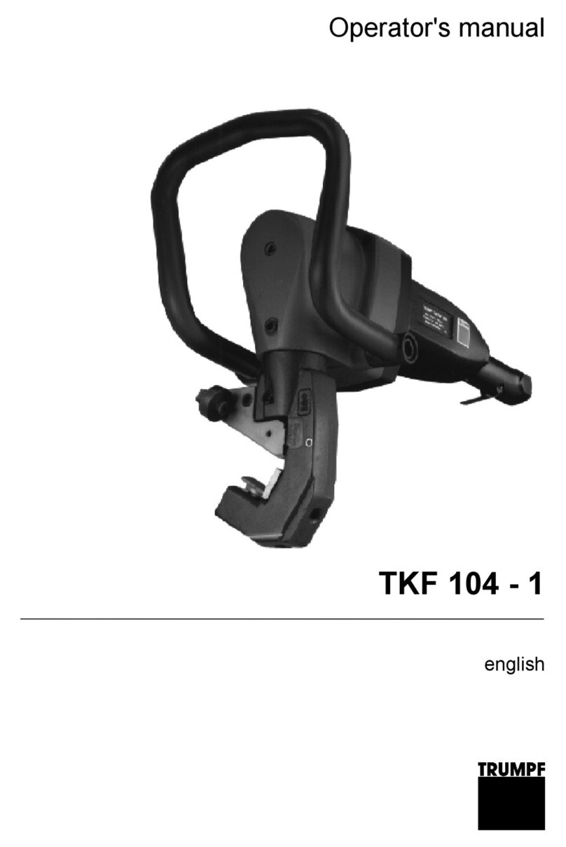 Trumpf TKF 104 - 1 Operator's manual