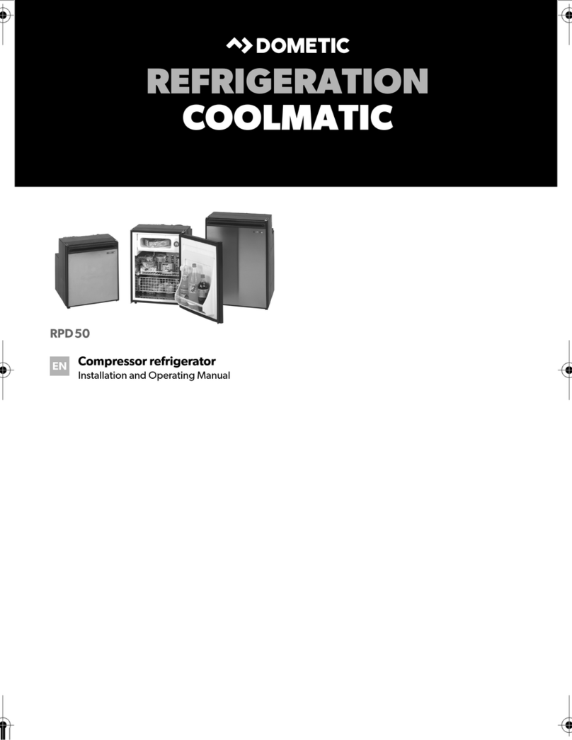Dometic Coolmatic RPD50 User manual